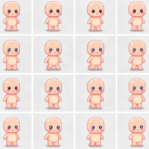 Cute Chibi Pixel Character