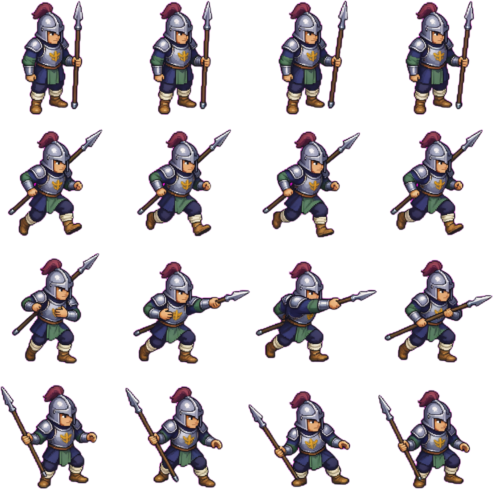 Wache NPC Sprite Sheet 32x32