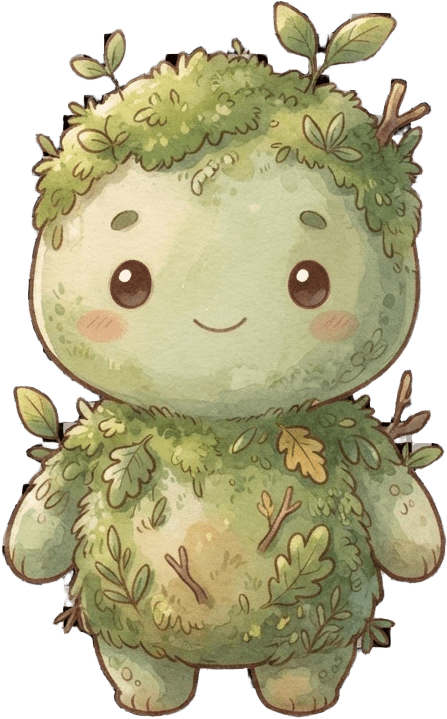 Image: A single small fantasy monster character for a sto