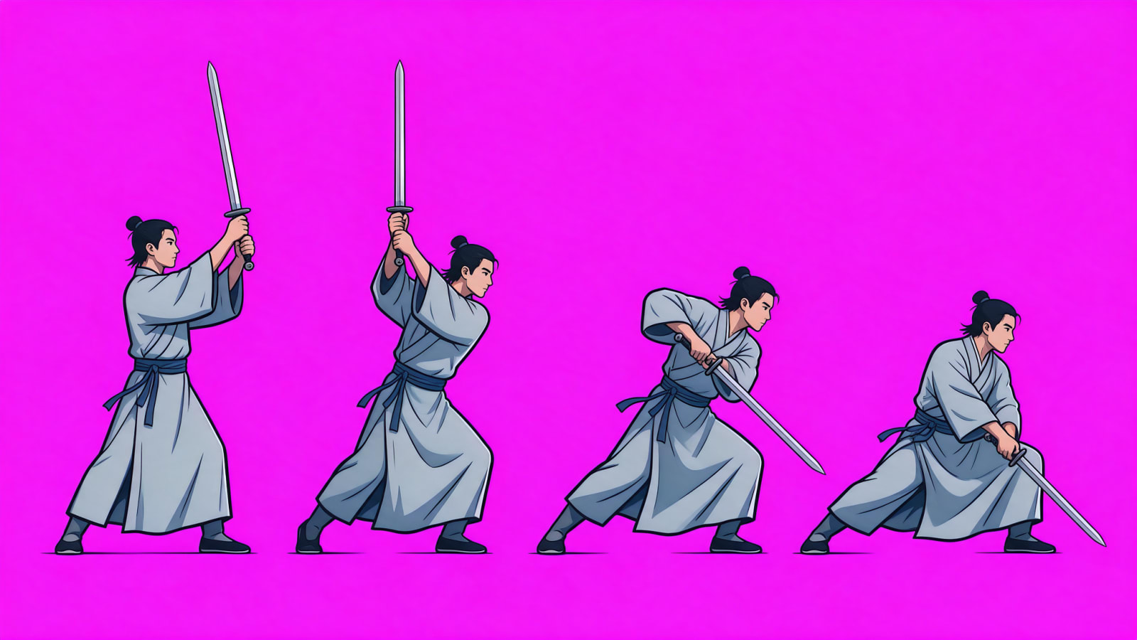 Wuxia Sword Hero Heavy Cleave Sheet