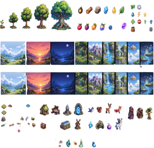 Painterly Contact Sheet