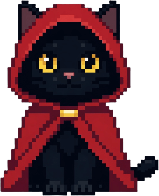 cat_sheet hooded black cat