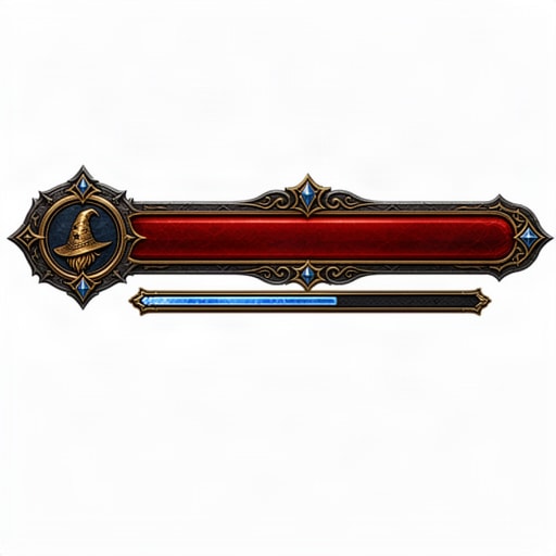 Medieval Wizard Health Bar