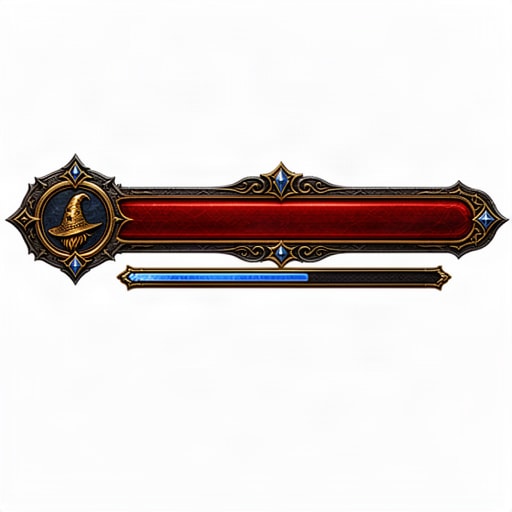 Medieval Wizard Health Bar