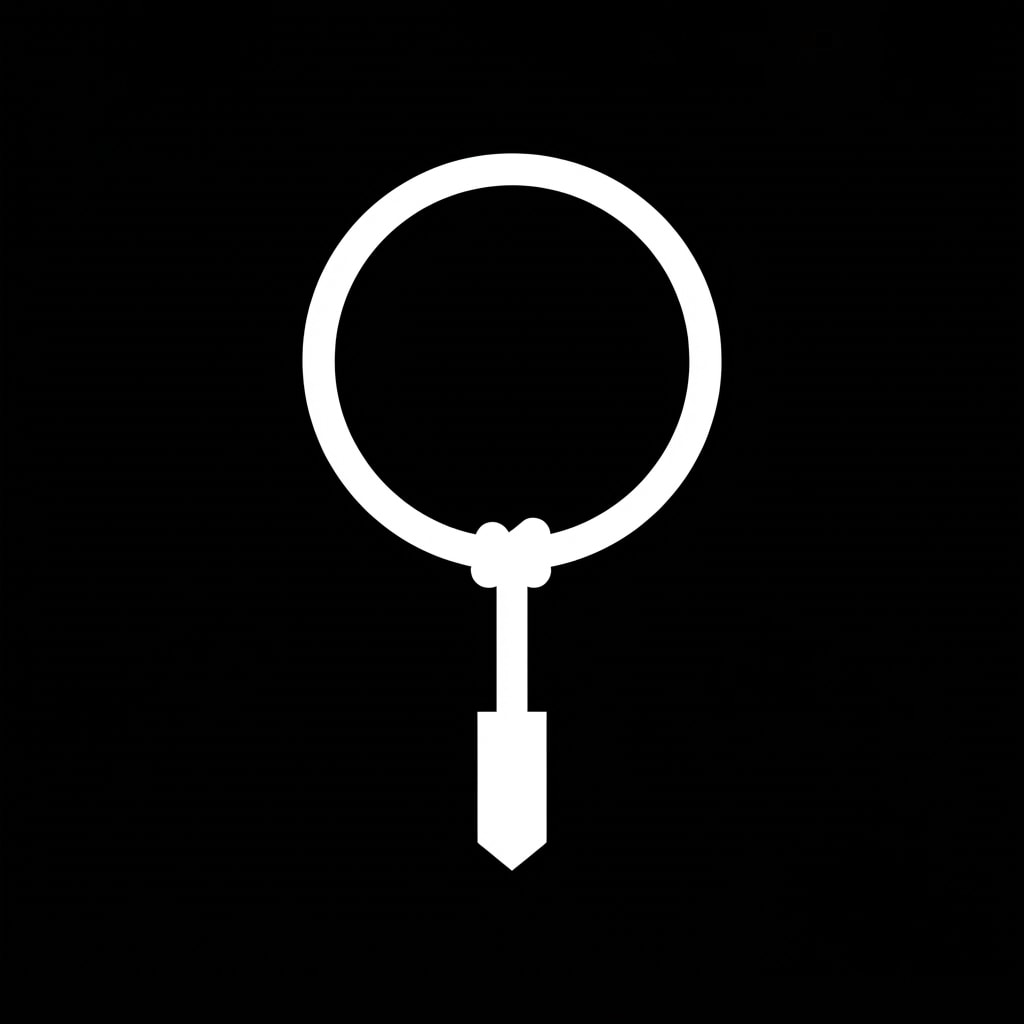 Image: a simple snare loop: a circle of rope with a short