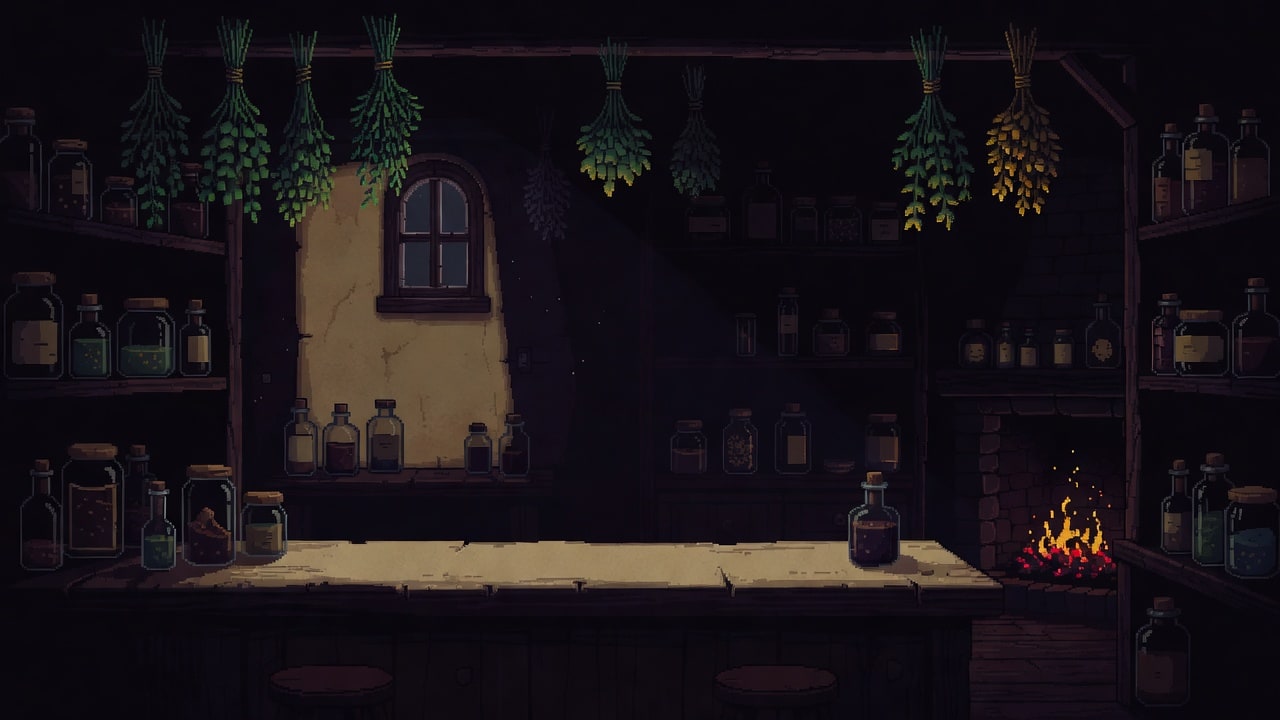 Alchemy Shop Backdrop