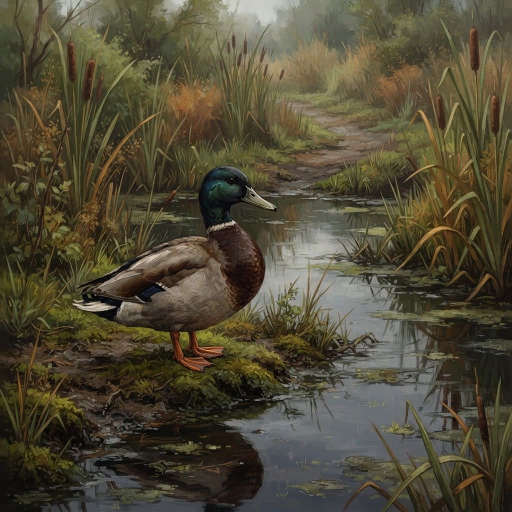Image: Rich painterly digital illustration, almost photor