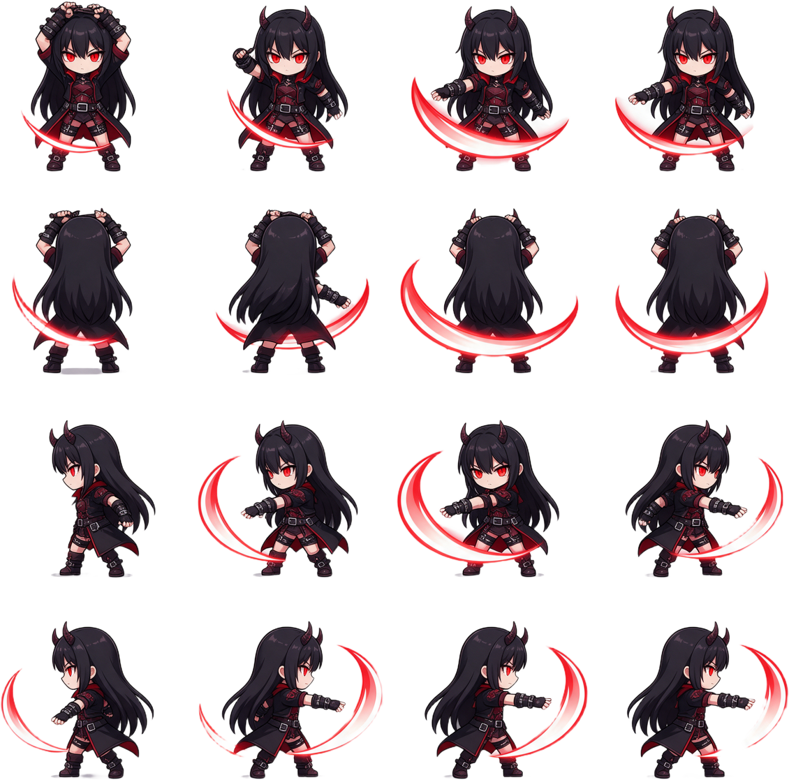 Xeravyth attack 4-direction sheet