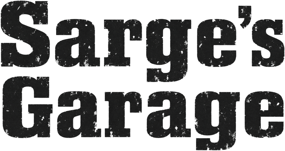 Sarge's Garage Barn Sign Lettering