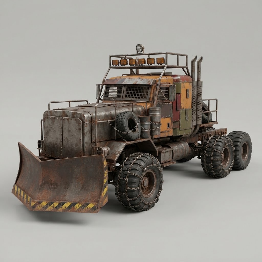 Image: Photorealistic industrial concept render of a post