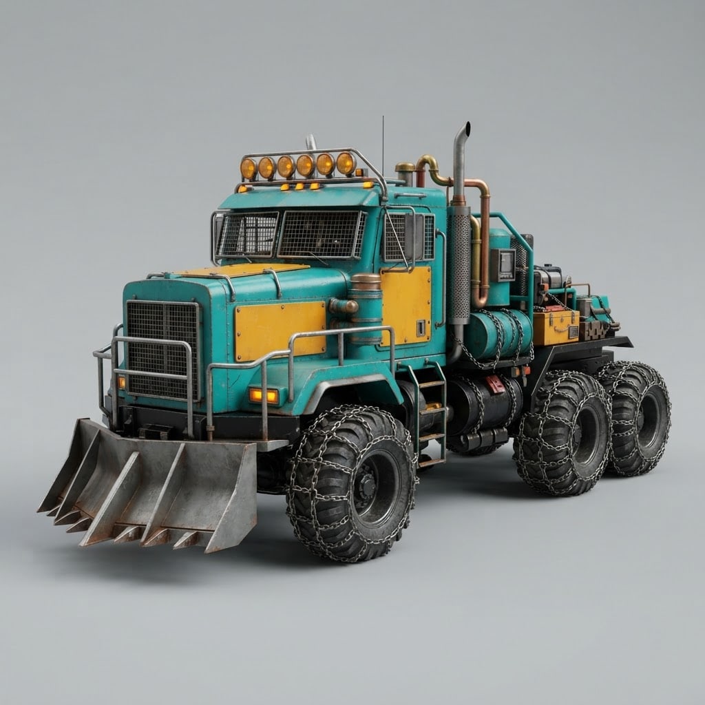 Image: Photorealistic industrial concept render of a post