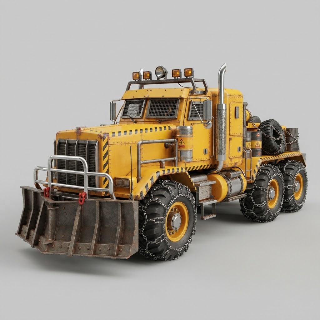 Image: Photorealistic industrial concept render of a post