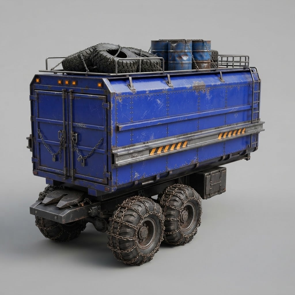 Image: Photorealistic industrial concept render of a post