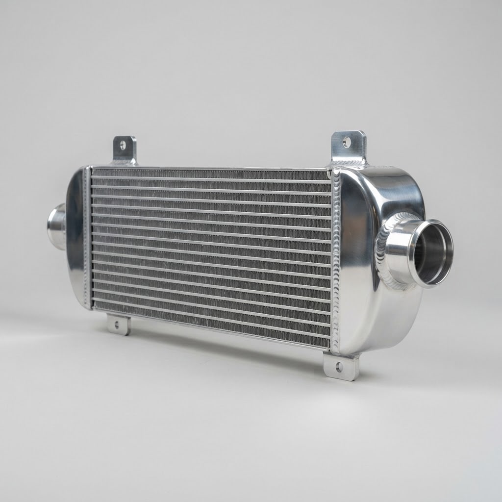 Image: Studio product photograph of a front-mount interco