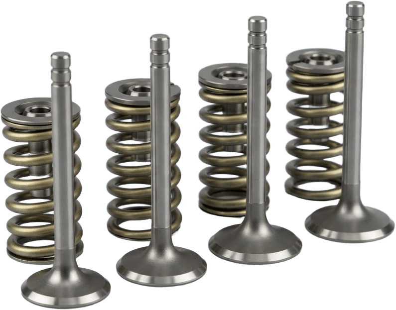 Image: Studio product photograph of a set of titanium eng