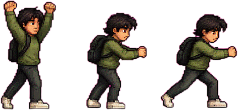 Pixel Art Melee Combo