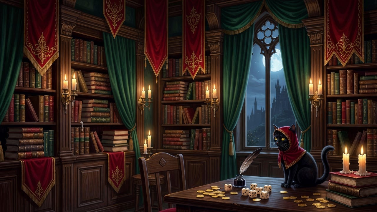Tavern Library Backdrop