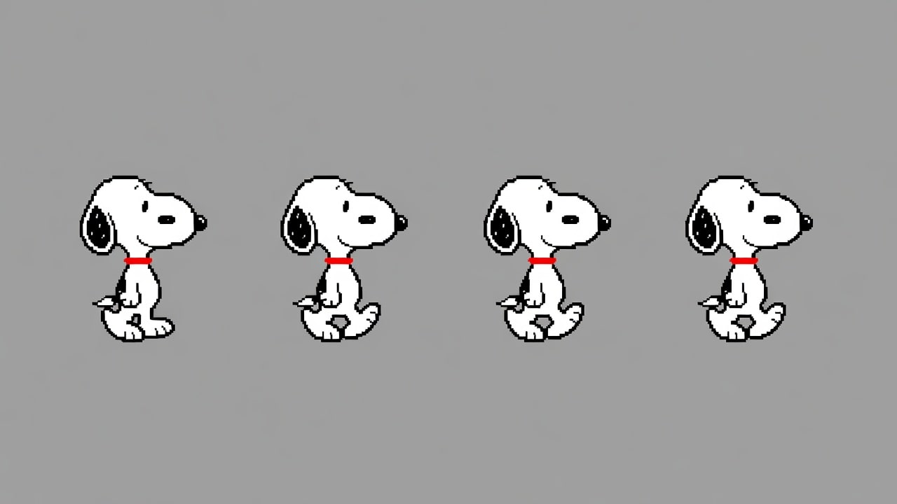 Snoopy Walk Right Strip