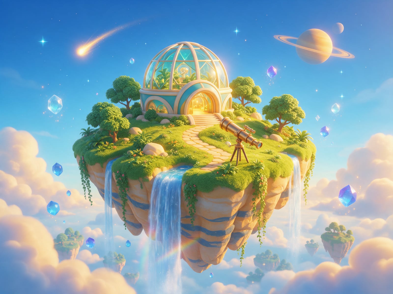Science Island Card Art