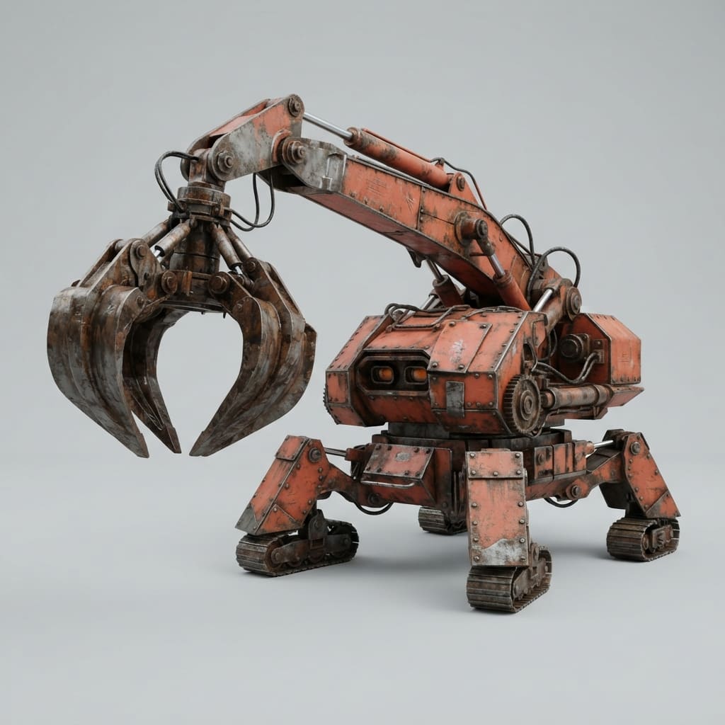 Image: Photorealistic industrial concept render of a larg