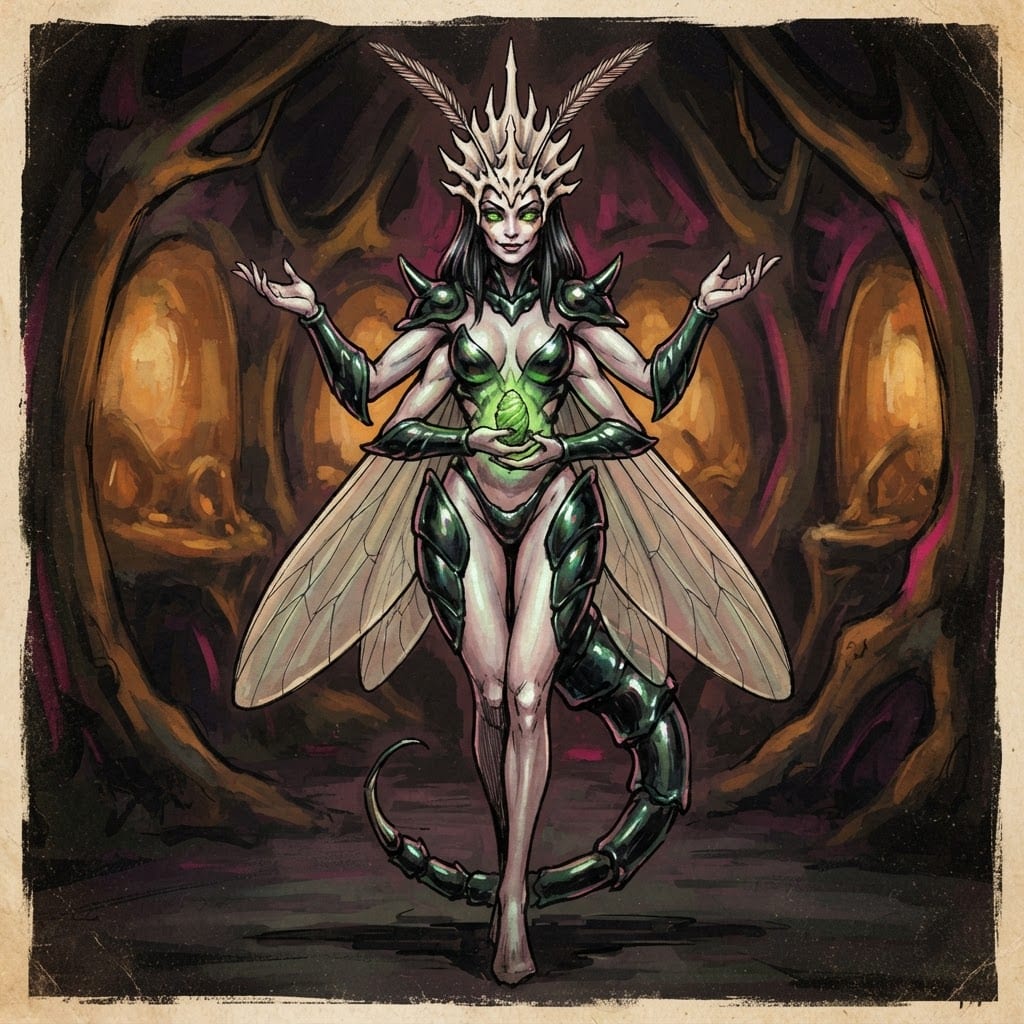 Image: Detailed hand-painted concept art illustration in
