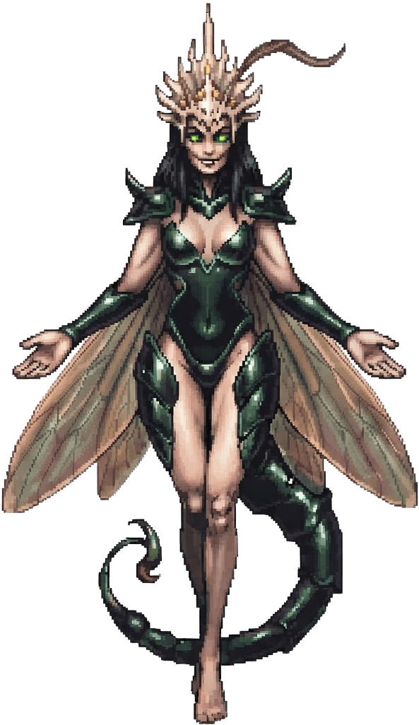 Image: Same exact character as in the reference pixel-art