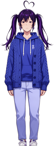Subtly Tense Anime Character