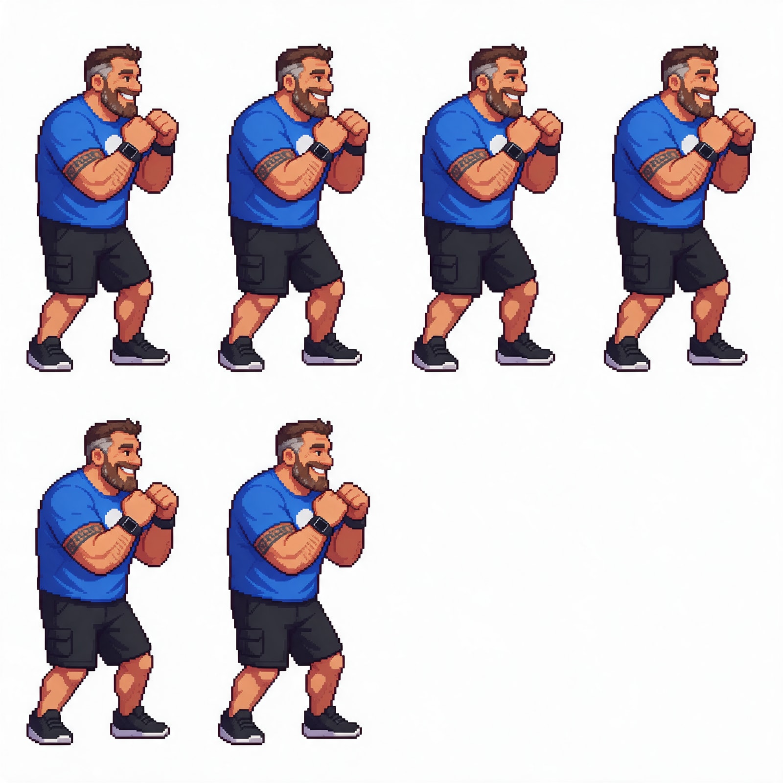 Bearded Fighter Idle Sheet