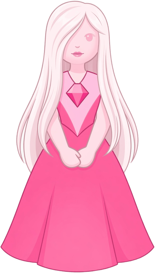 Zafiro Rosa - Ilustracion de Personaje