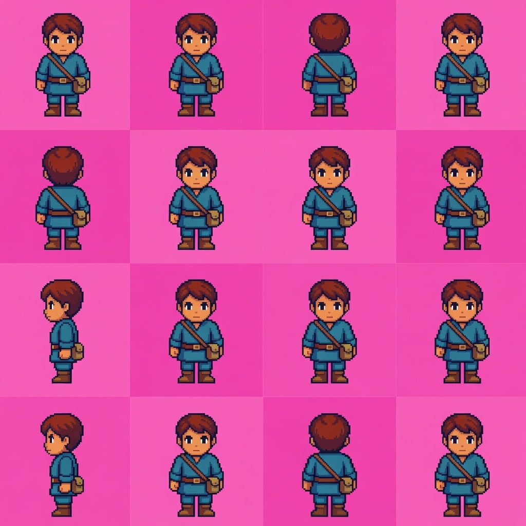 Eldoria Hero Idle Sheet 4x4