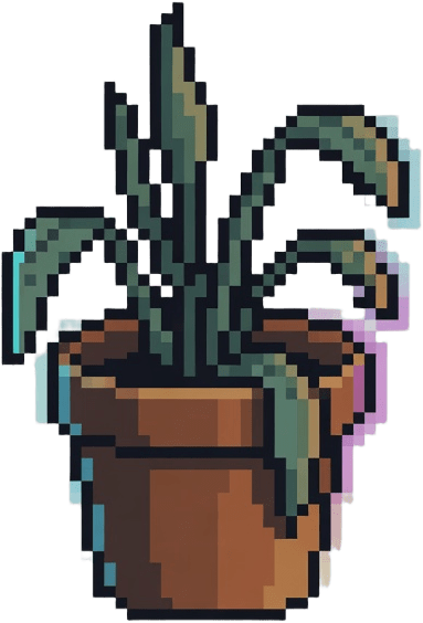 Apartment Interior - Potted Plant (Pixel Art)