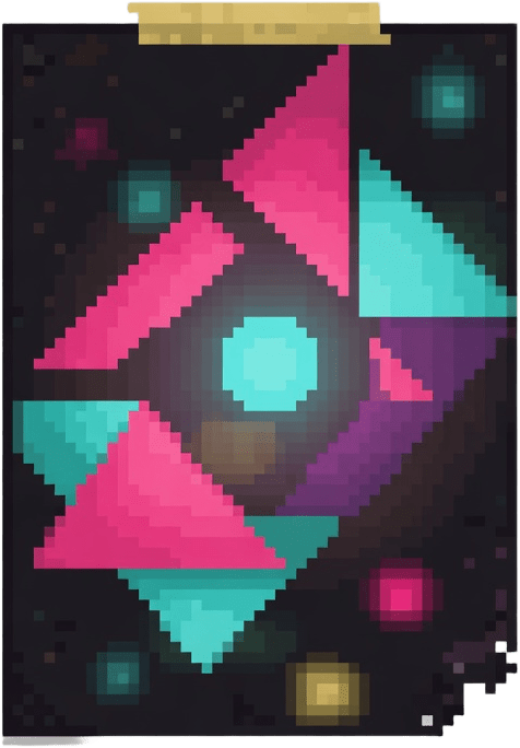 Apartment Interior - Wall Poster (Pixel Art)