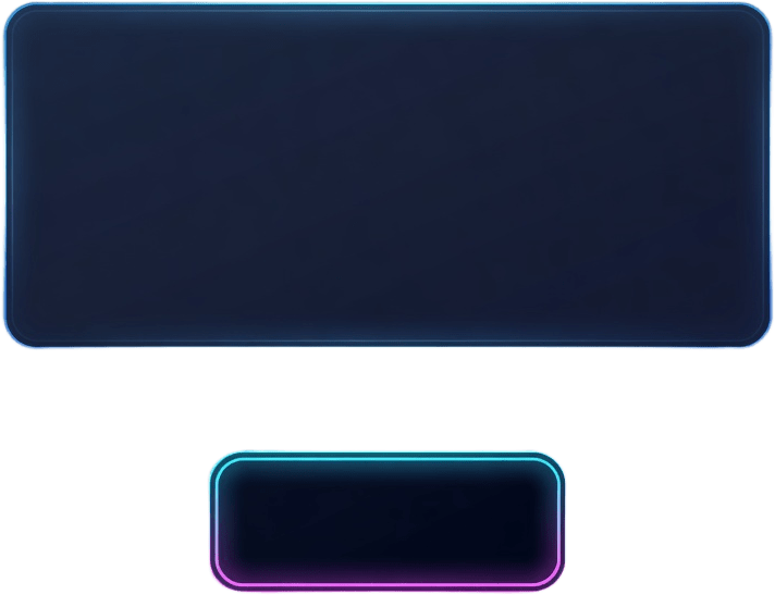 UI Kit Glass Panel and Primary Button