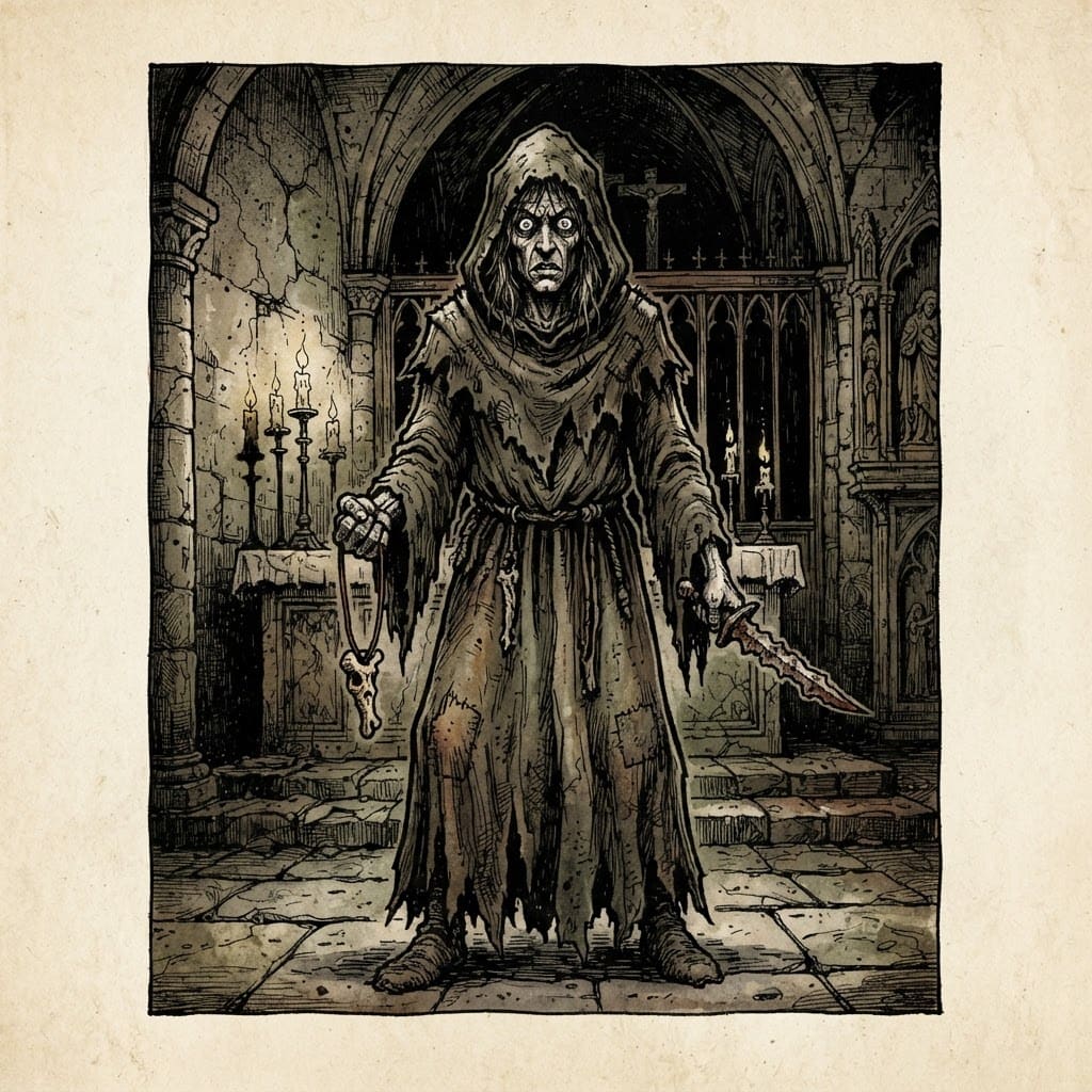 Image: Old-school tabletop RPG rulebook interior illustra