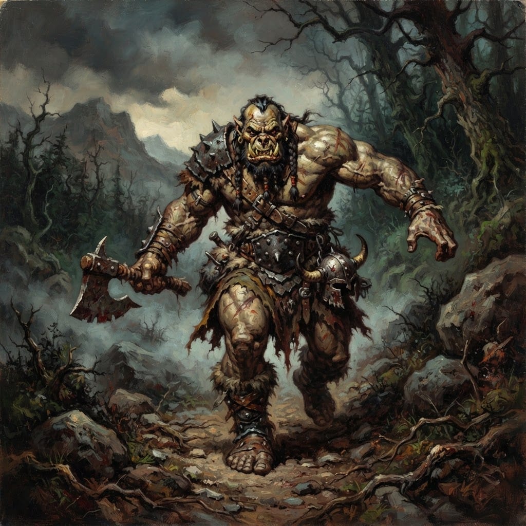 Image: Painted paperback cover illustration in the style
