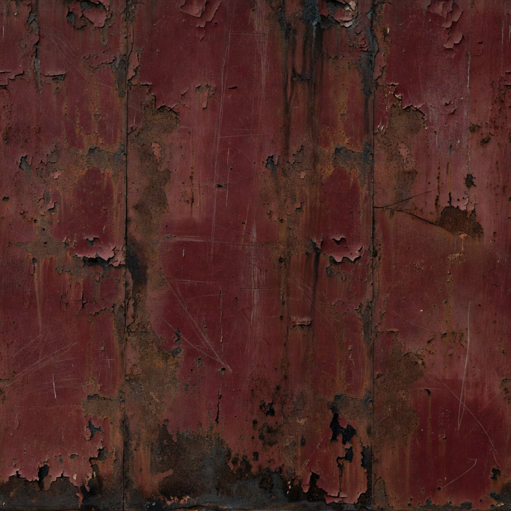 Corridor Accent - Rusted Red Steel (seamless)