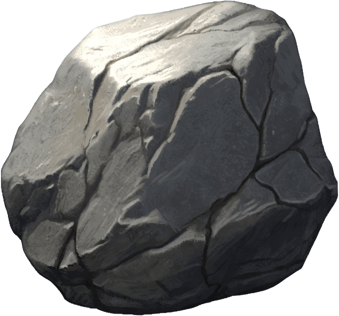 Warcraft 2 Style Grey Boulder