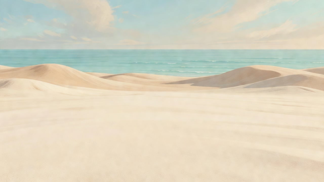 Calm Beach Sandplay Background