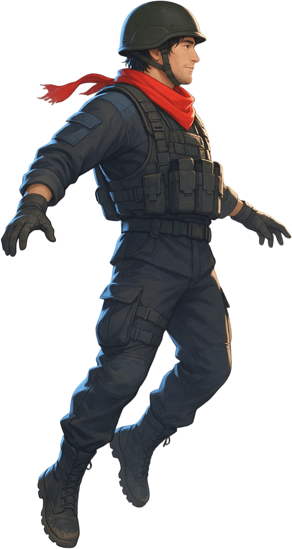 Rainforce Player Jump Fall Frame