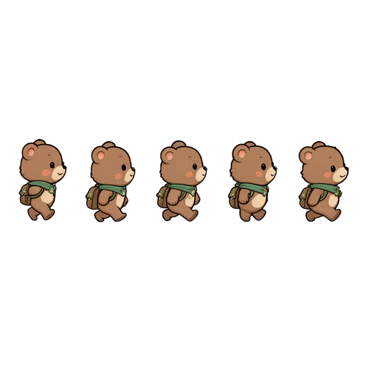 Moki Bear Walk Cycle