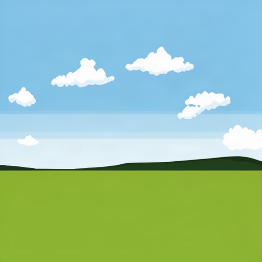 Flat Cartoon Landscape