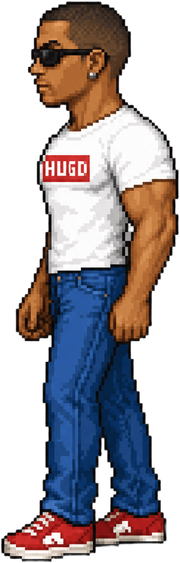 Júnior Exploration Left Pixel Sprite