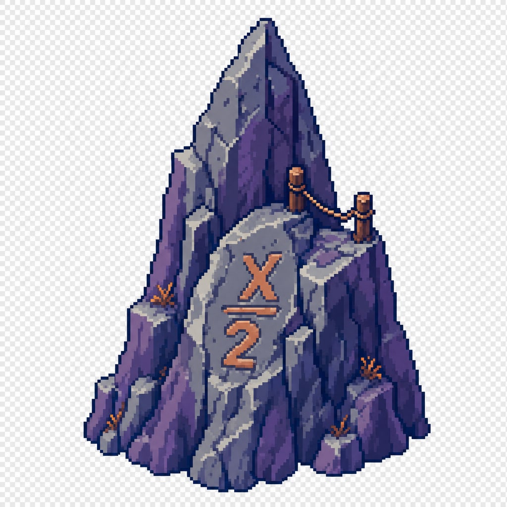 Mountain Boulder Pixel Prop
