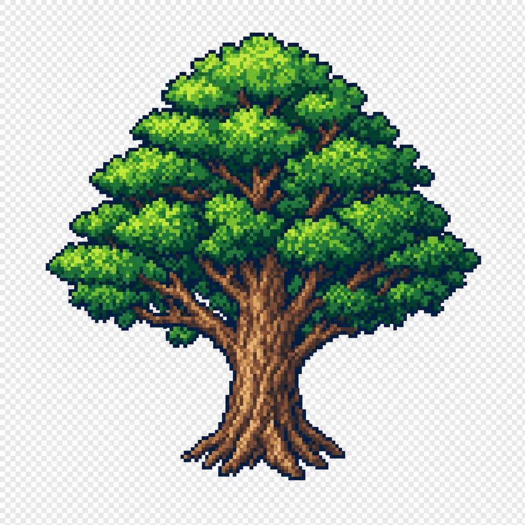 Forest Tree Pixel Prop