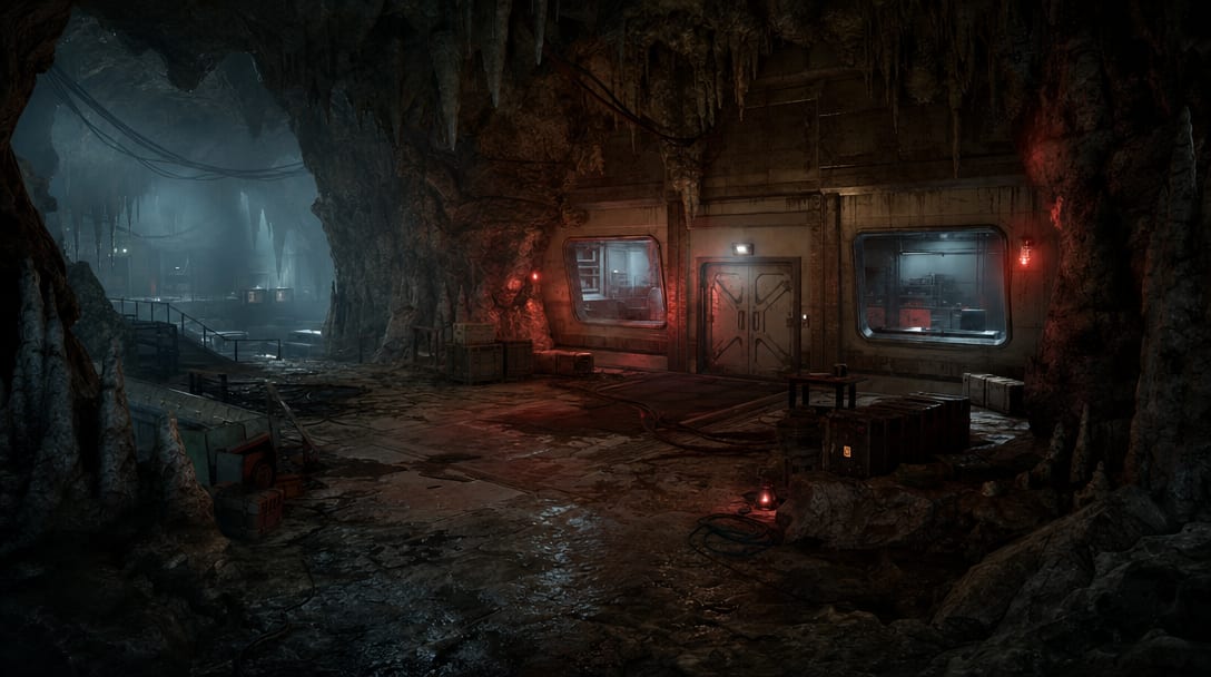 Cave Laboratory Environment Concept