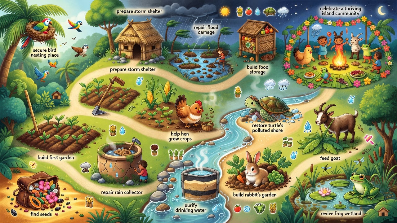 Island Quest and Progression Board