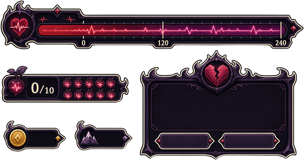 Beet Gauge and Game Over UI