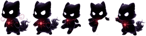 Cute Shadow Beast Sprite Sheet