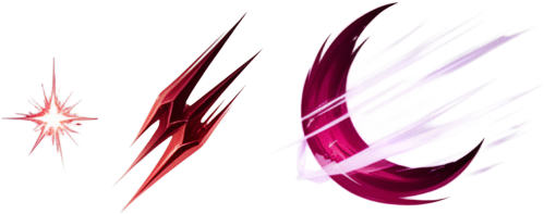 Crimson Crescent Slash Effect