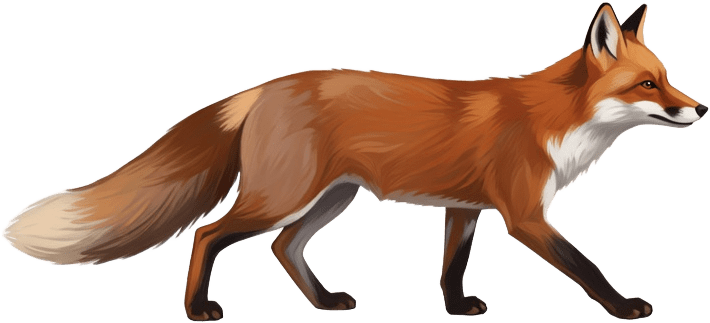 Red Fox Walking